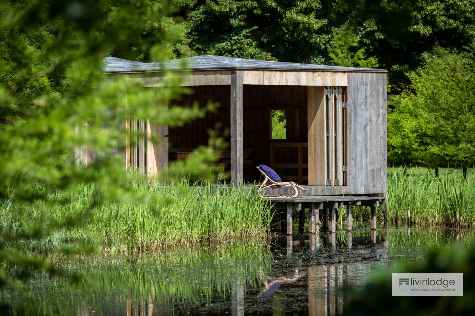 Lake Cabin in eiken, regio Brugge