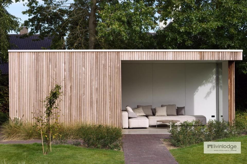 Moderna caseta de jardín con lounge en Roeselare
